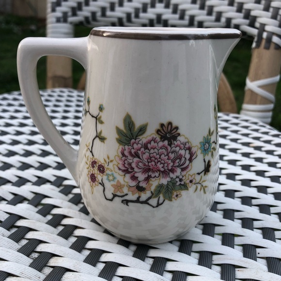 MAYER CHINA vintage floral milk cup pitcher ceramic Beaver Falls PA USA Made 288 - Picture 2 of 13